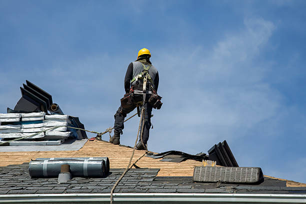 Professional Gutter Installation technician working in Redmond, OR